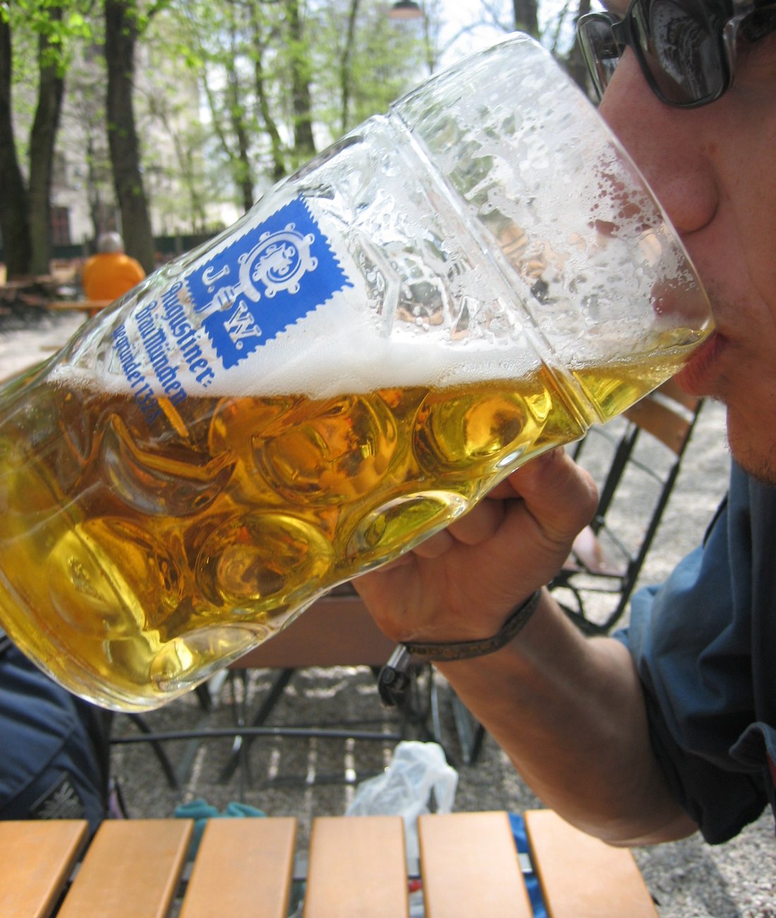 Frisch gezapftes bayerisches Bier